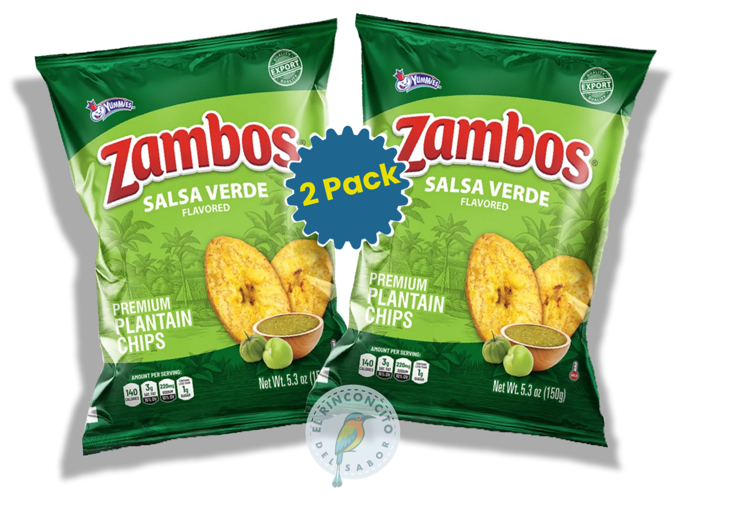 Zambos Platanitos 2 Unidades Variedad | Plantain Chips Mixed Flavor Variety 2 Pack