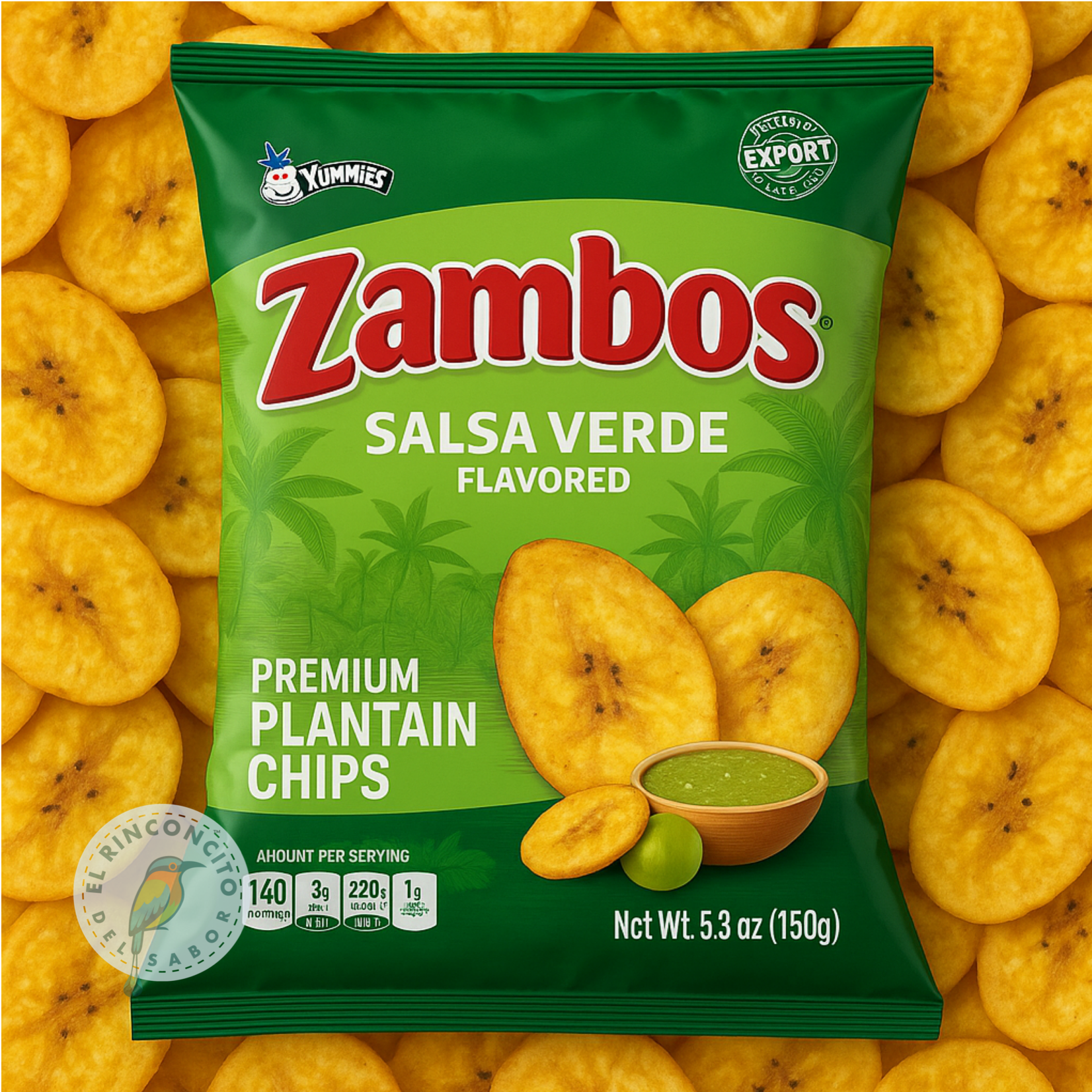 Zambos Platanitos 2 Unidades Variedad | Plantain Chips Mixed Flavor Variety 2 Pack