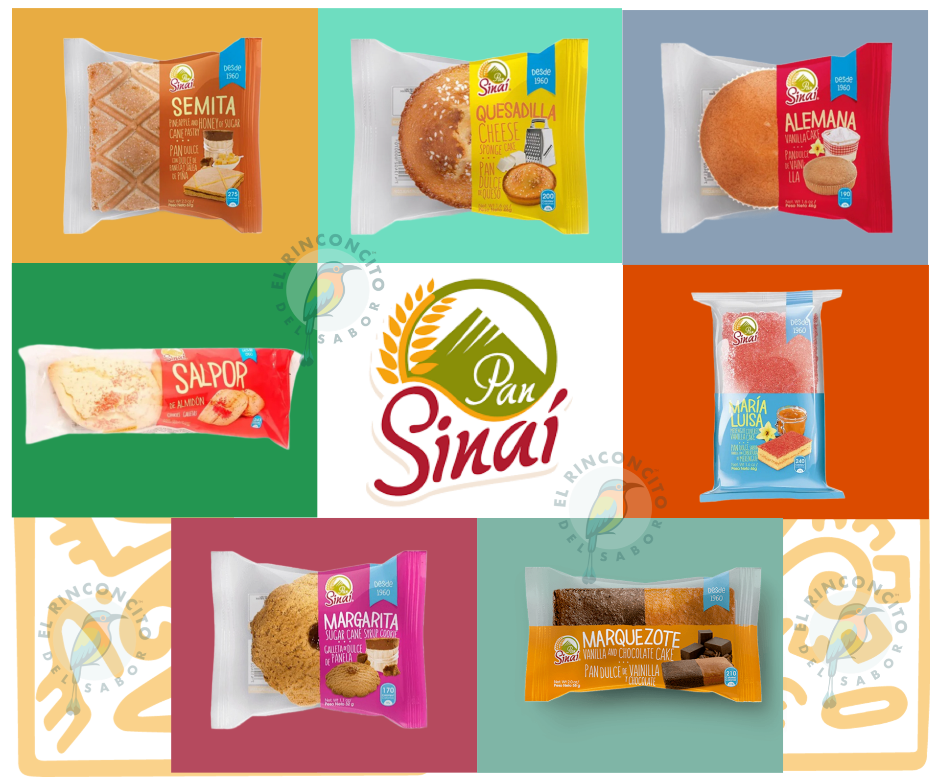 Cajita de Pan Sinaí 14 Unidades