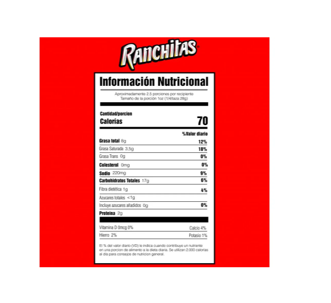 Ranchitas Nacho Exitante Yummies! (Individual)