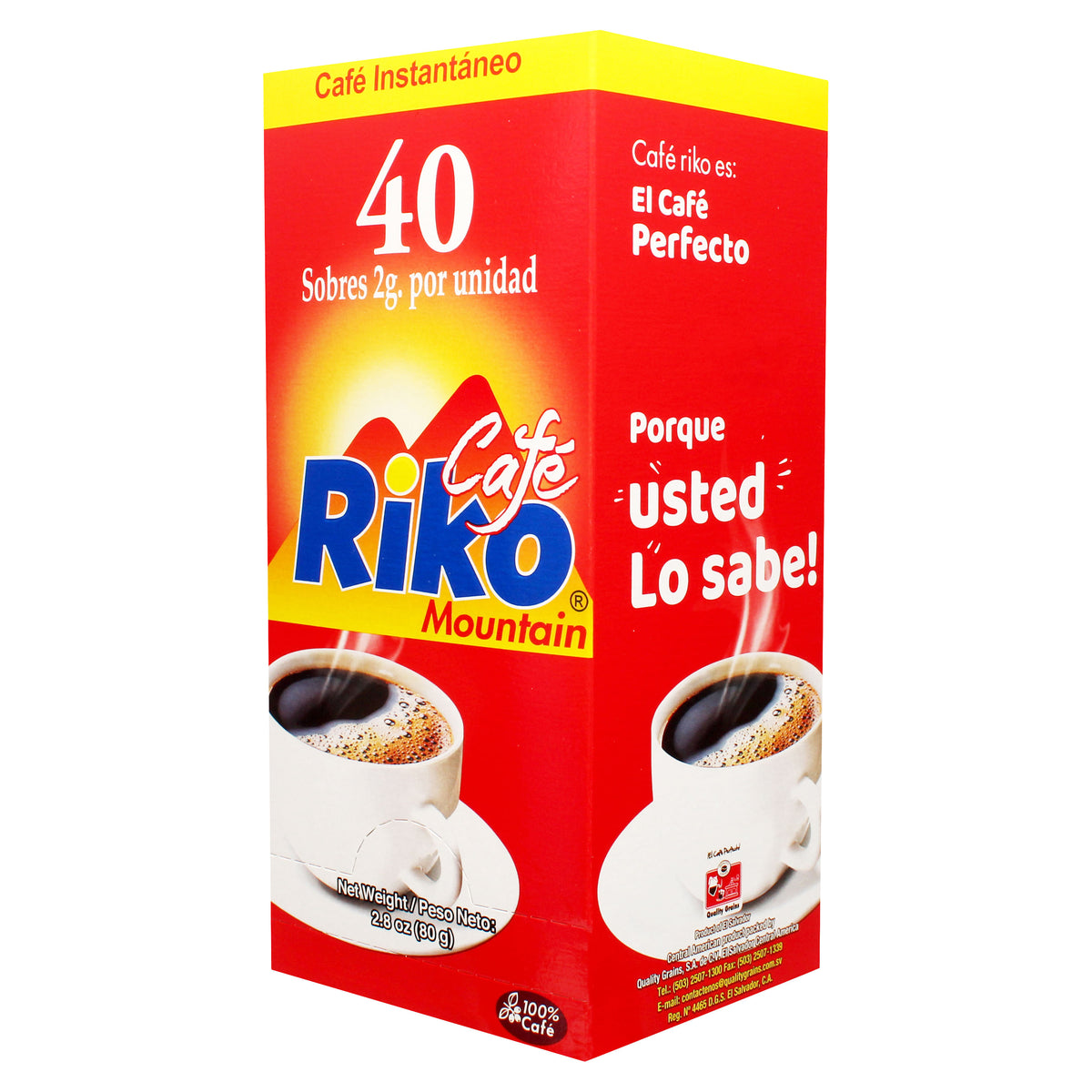 Café instantáneo Variedad Riko, Musun, Coscafe