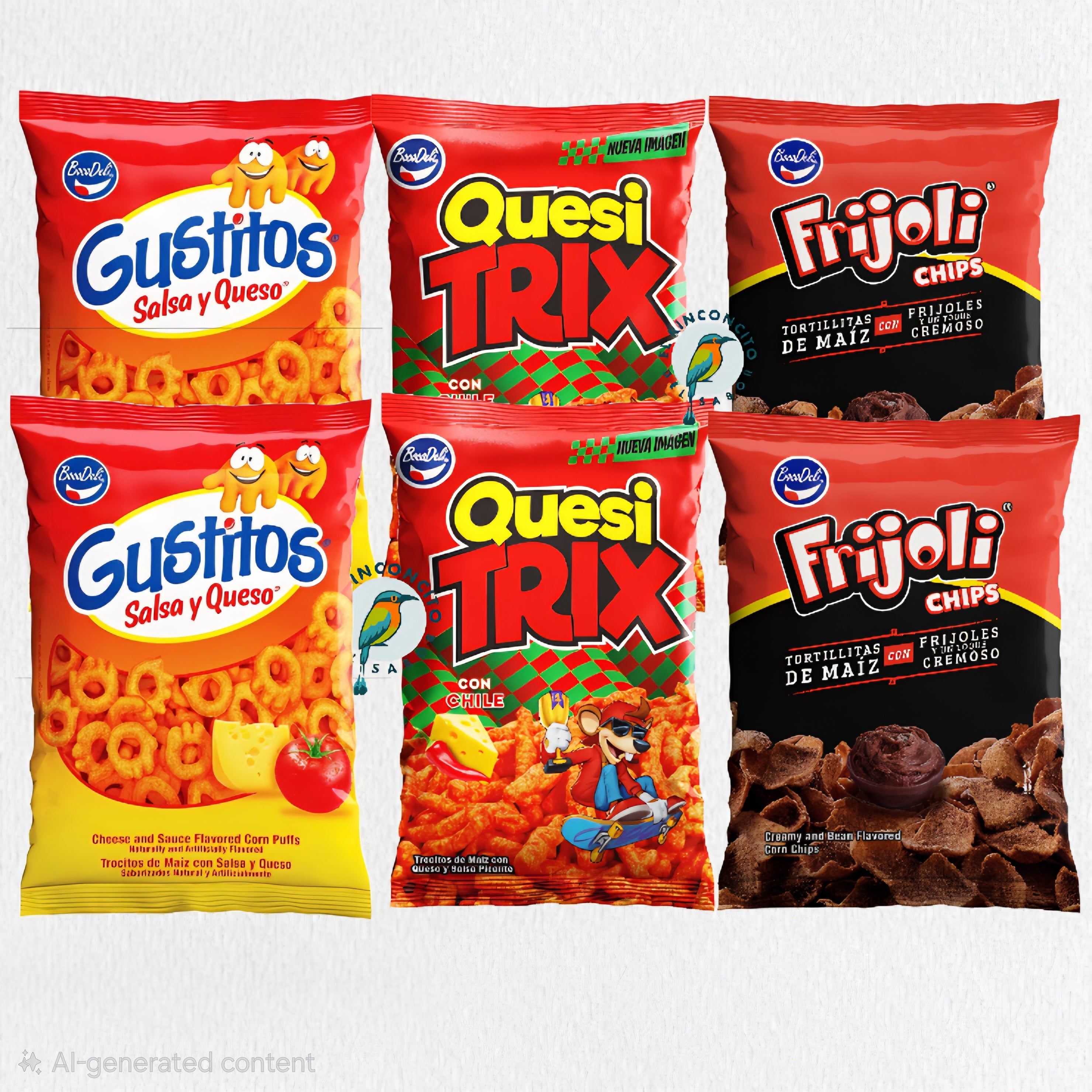Bocadeli Classic Snack Collection Gustitos, Frijoli & Quesitrix