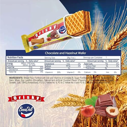 Galleta Orisky de Avellana | Orisky Hazelnut Cookie Waffer