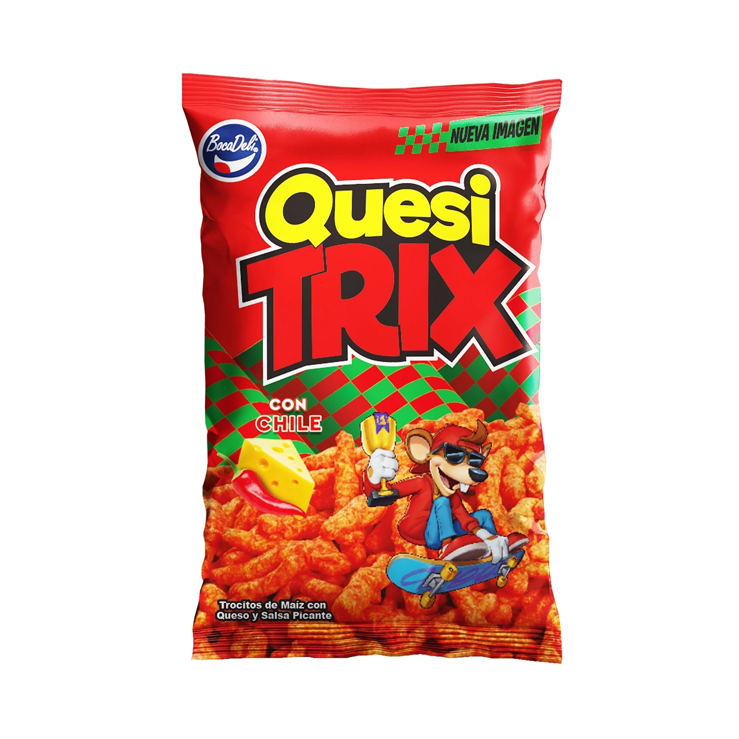 Quesitrix Con Chile Bocadeli pack
