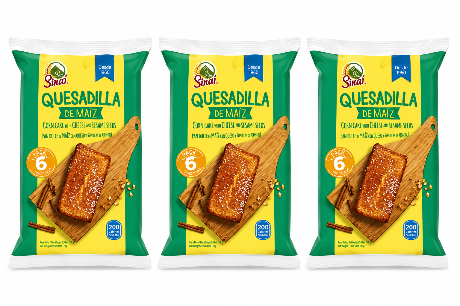 Quesadilla de Maiz Pan Sinaí pack