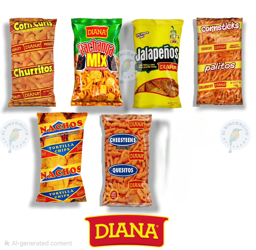 Diana Snack Box | Authentic Salvadoran Chips & Boquitas | 6-Flavor Variety Pack
