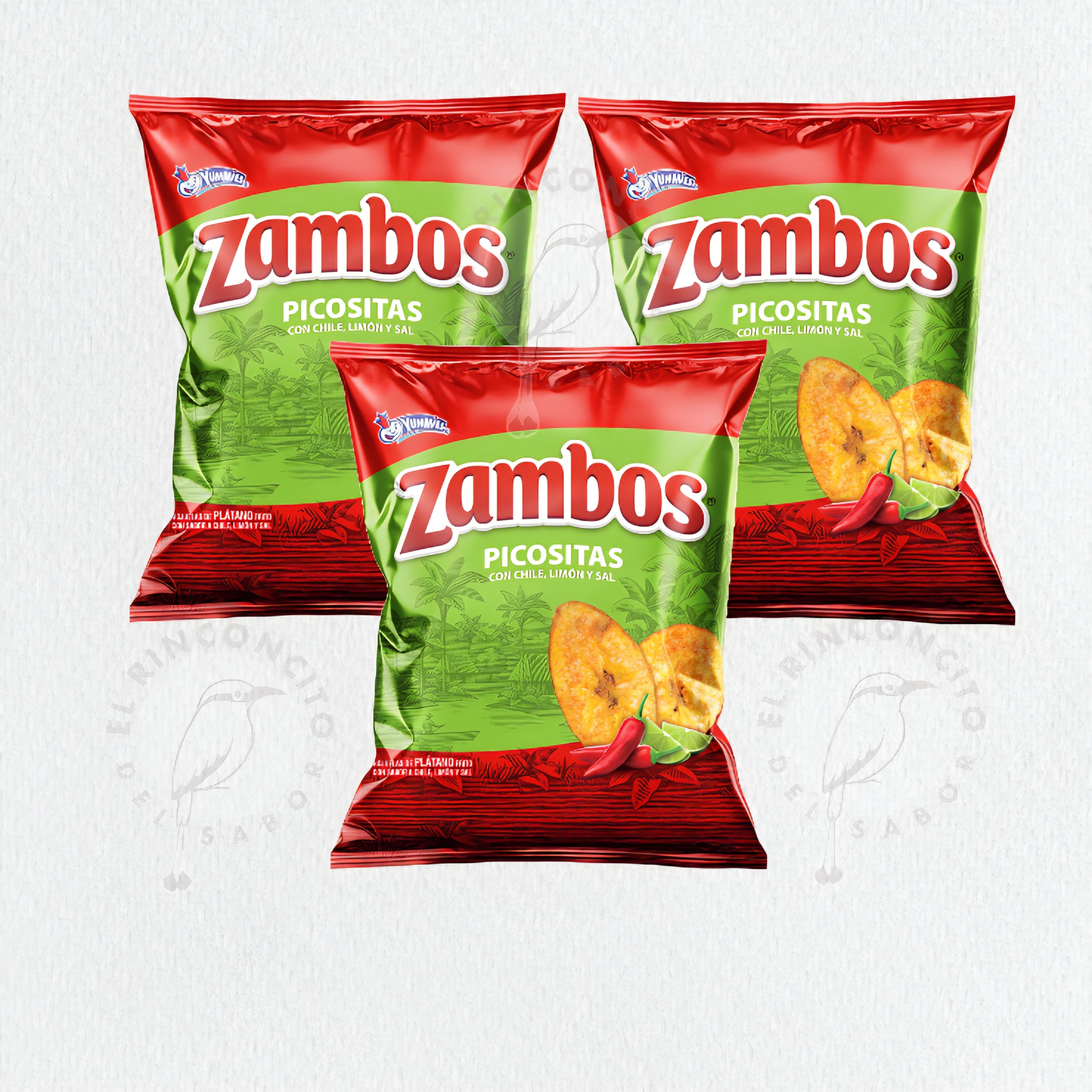 Zambos Picositas Familiar, Chili, Lime & Salt Family Size Platain Chips 9.7 oz