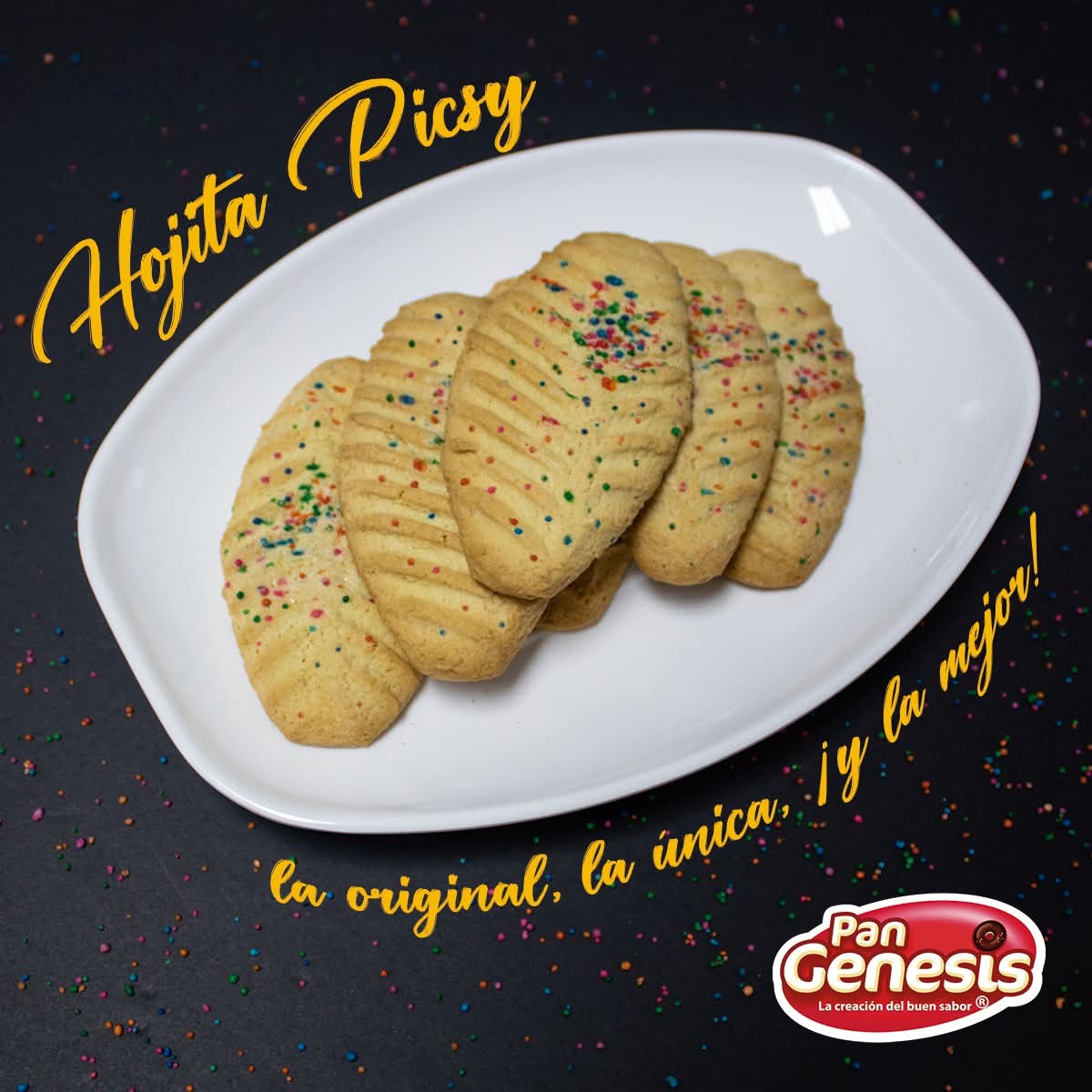 Hojitas Picsy Pan Génesis Salvadoreño - Salvadoran Picsy Sweet Bread Cookie