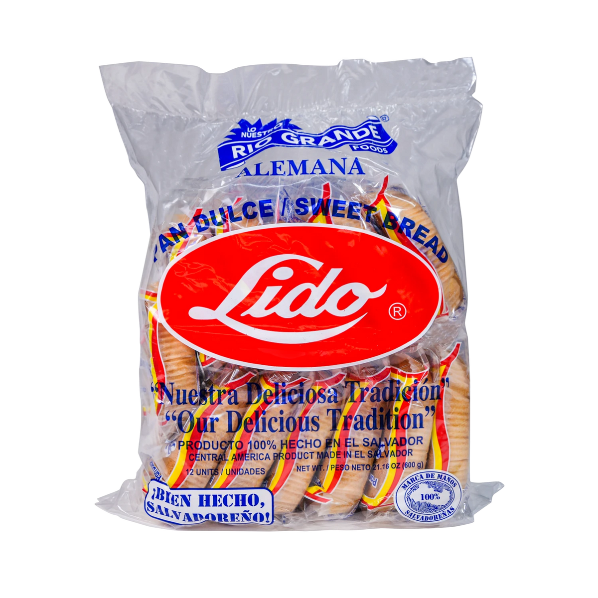 Lido Alemana Pan Dulce 12 Pack | Pan Dulce Salvadoreño