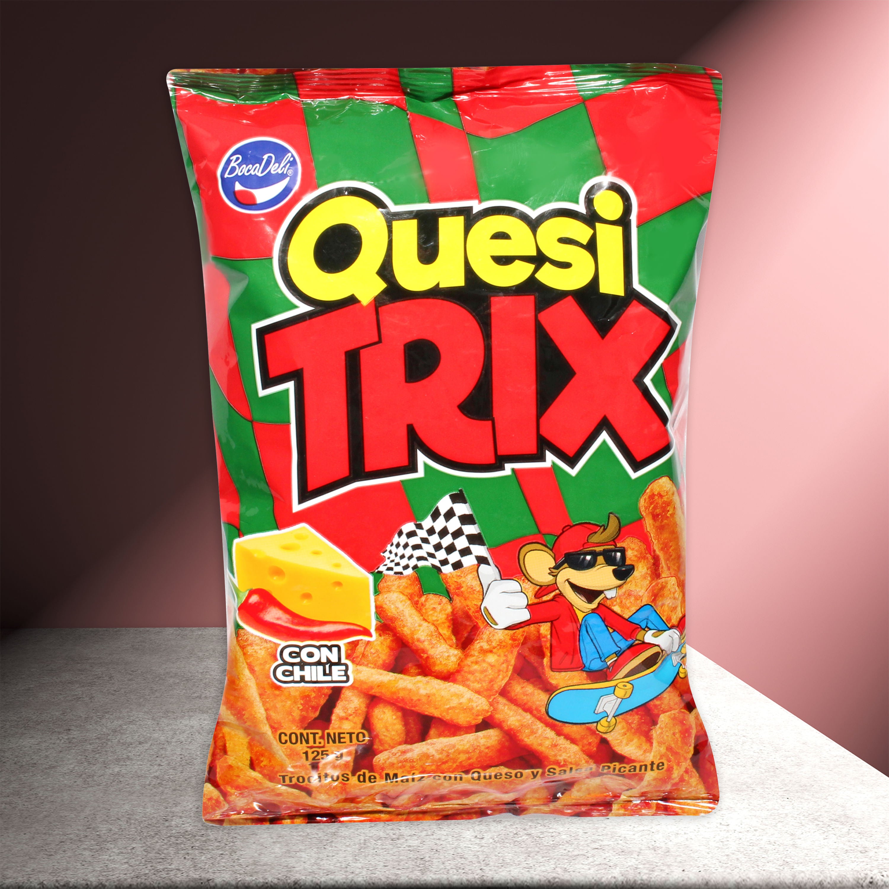 Quesitrix Con Chile Bocadeli pack