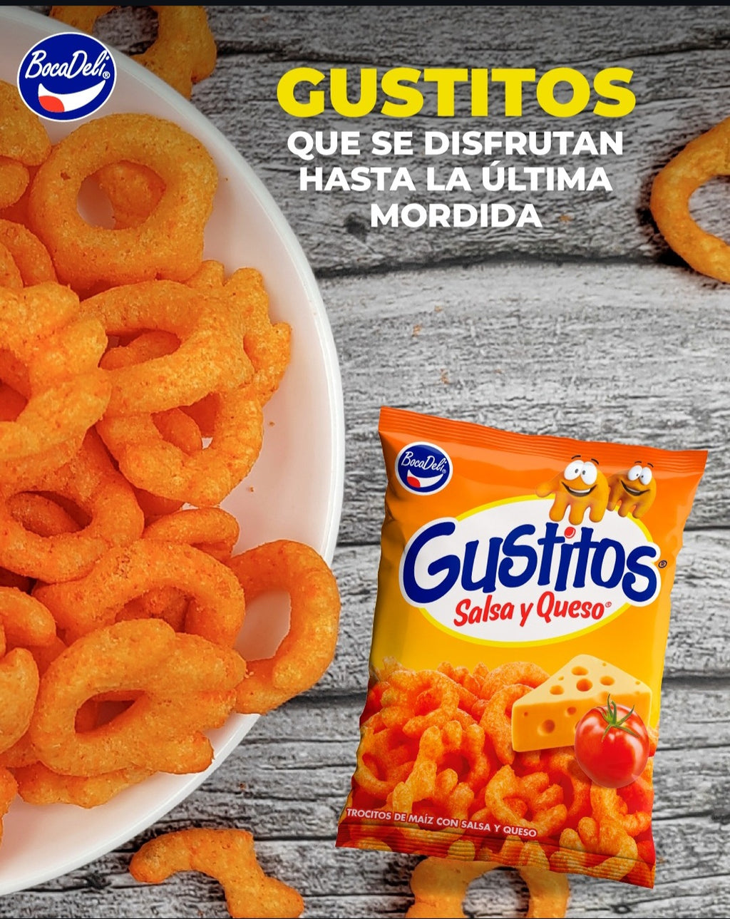 Gustitos Salsa y Queso Bocadeli pack