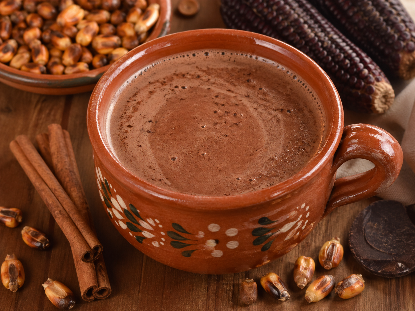 Chocolate de Maíz Tostado con Canela 8oz- Toasted Corn based Chocolate with Cinnamon 8oz