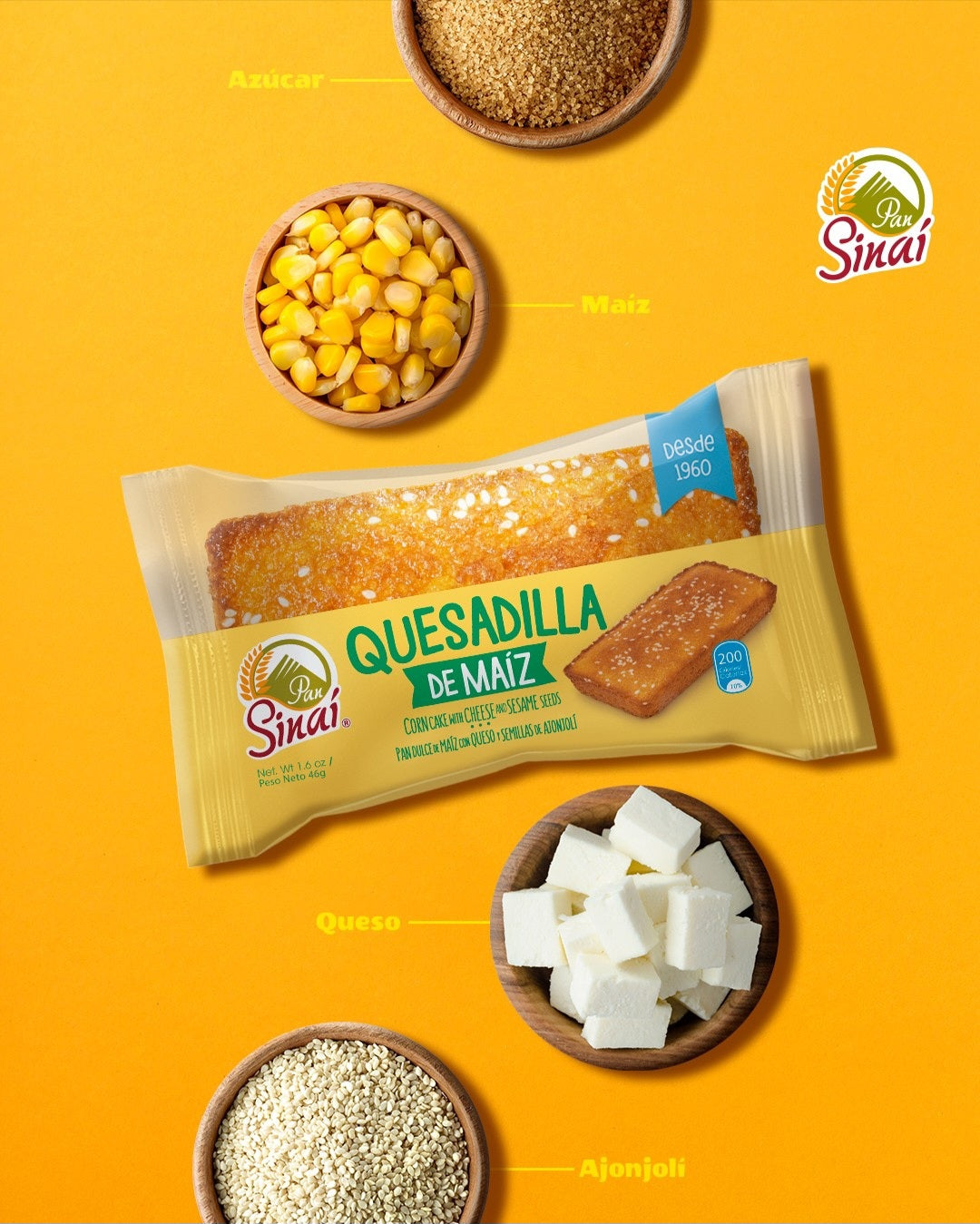 Quesadilla de Maiz Pan Sinaí pack