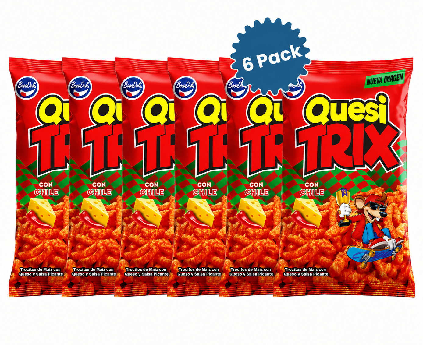 Quesitrix Con Chile Bocadeli pack
