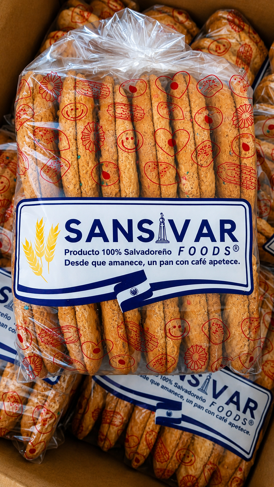 Pan Dulce Salvadoreño Galleta Hojita SANSIVAR 24 Unidades | Traditional Salvadoran Sweet Cookies