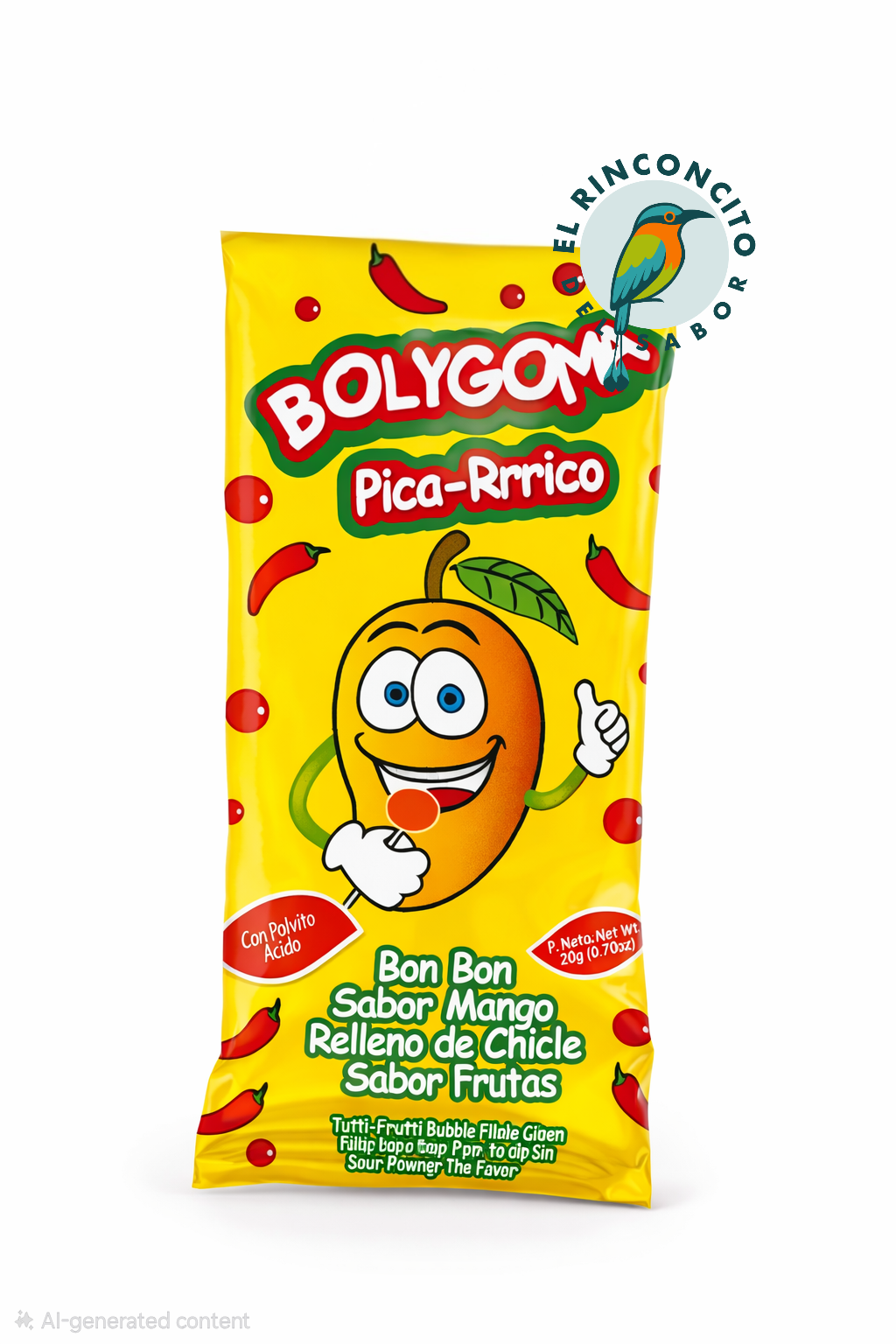 Bolygoma – Bon Bon Relleno de Chicle con Polvito Ácido 3 pack
