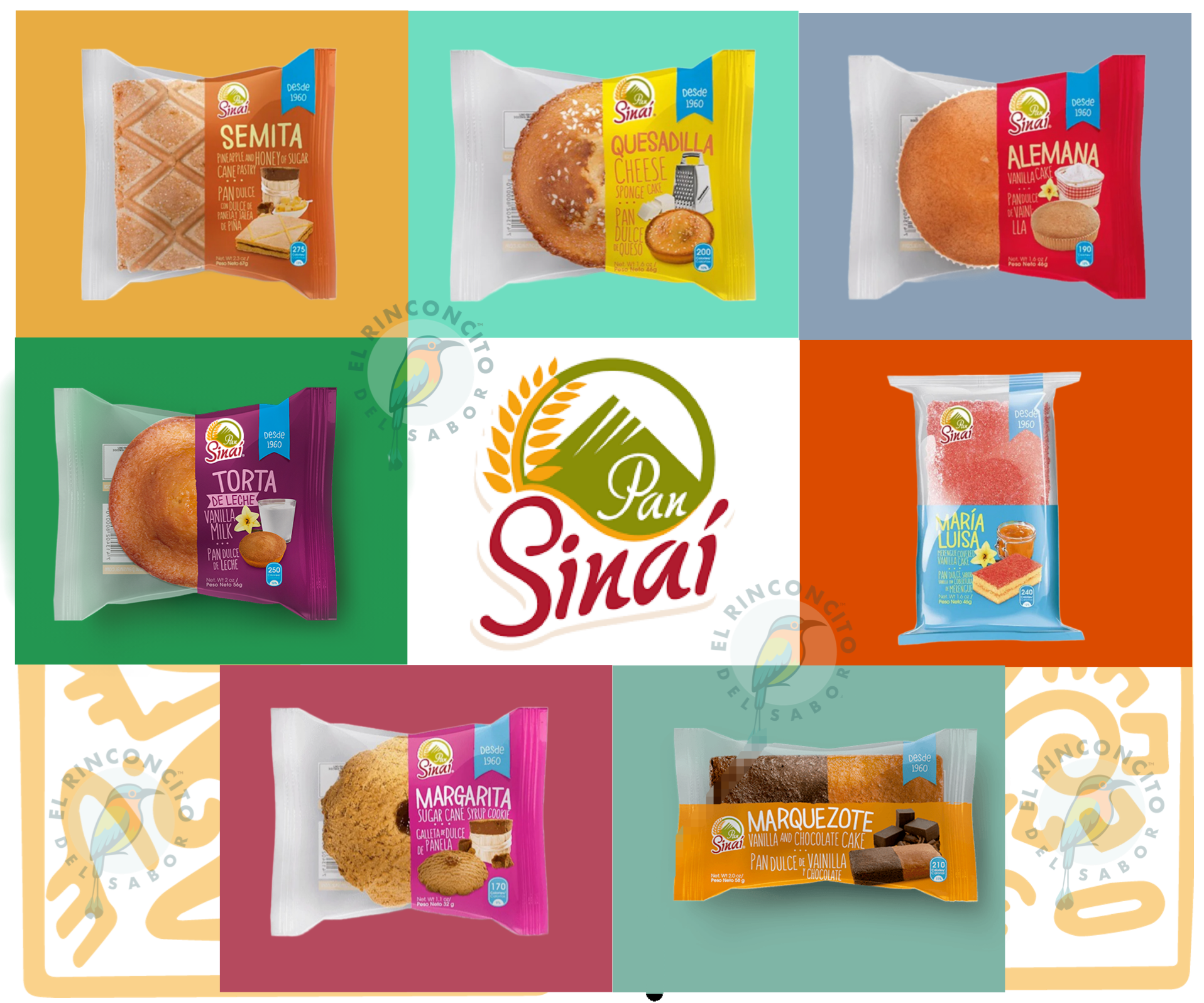Cajita de Pan Sinaí 14 Unidades