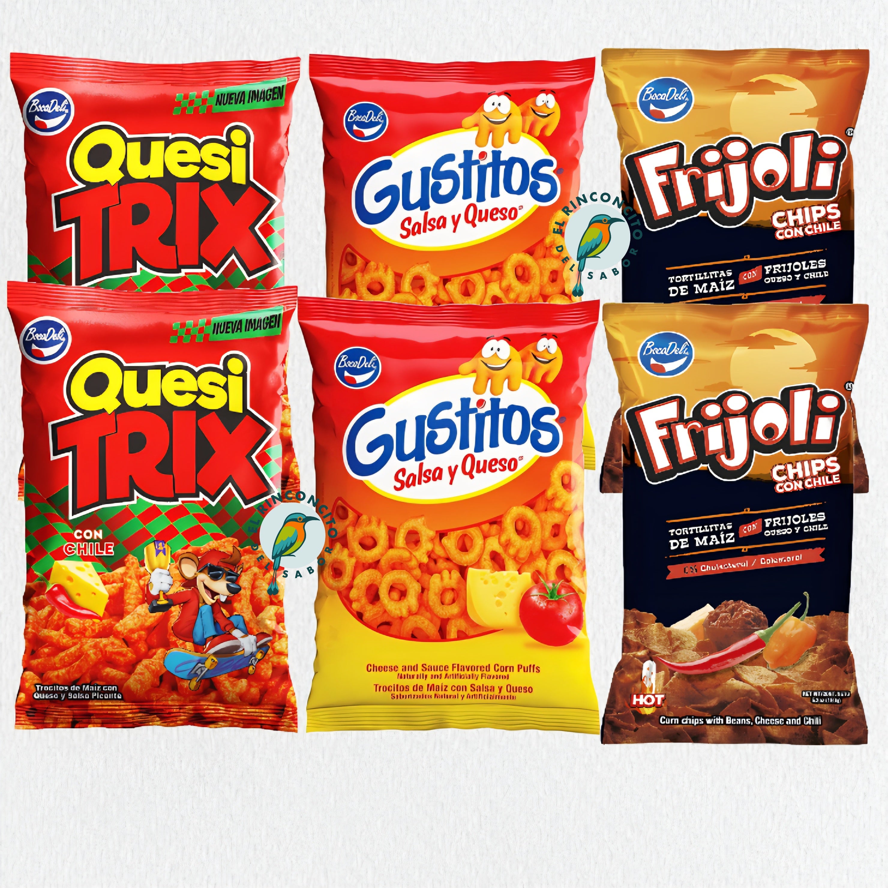 Bocadeli Classic Snack Collection Gustitos, Frijoli & Quesitrix