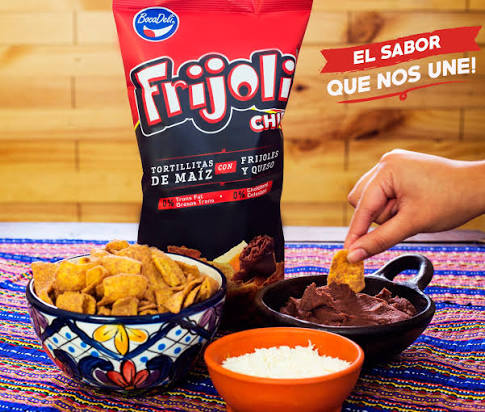 Frijoli Chips Con Chile Bocadeli 4.4oz – Crujientes tortillitas de maíz con frijoles y un delicioso toque cremoso