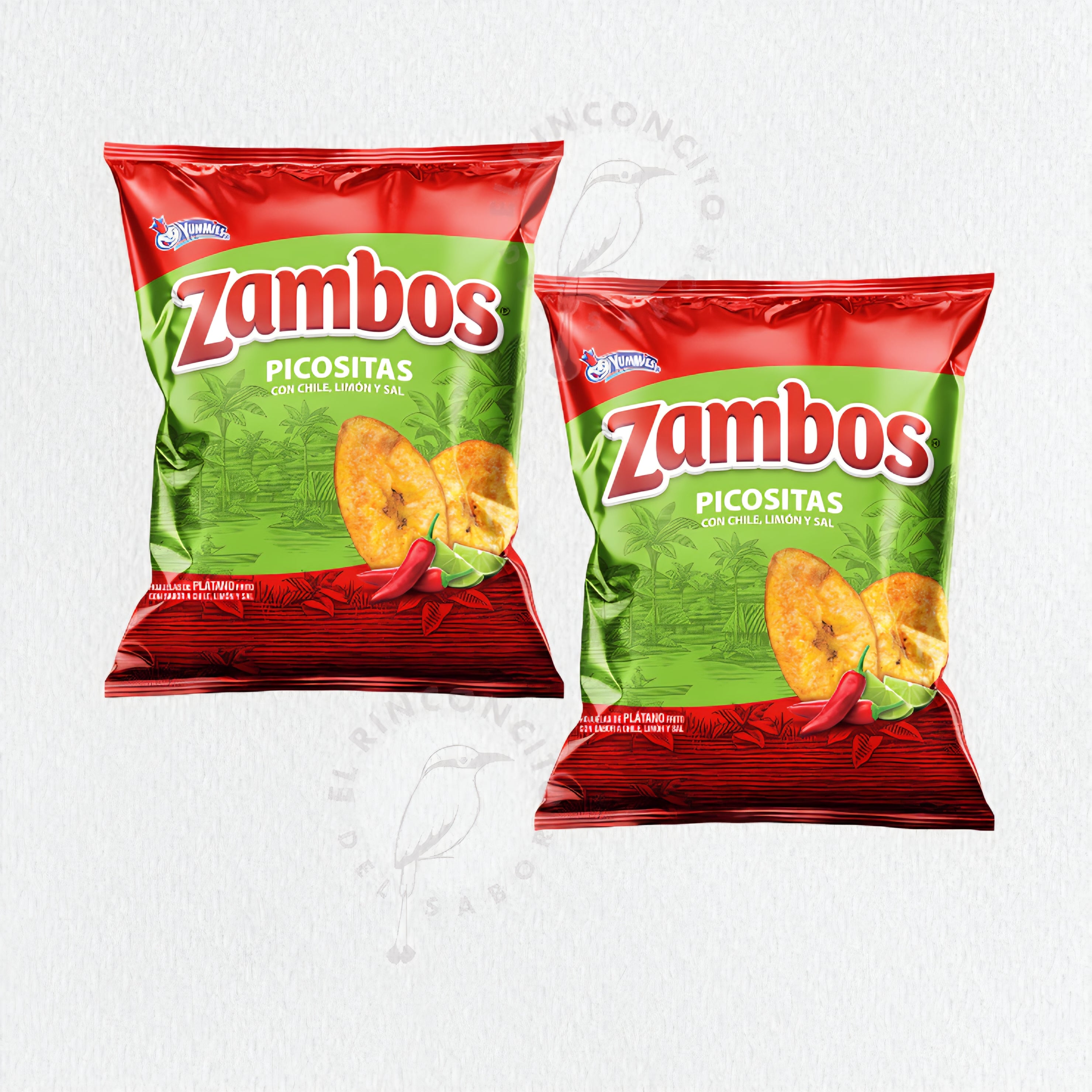 Zambos Picositas Familiar, Chili, Lime & Salt Family Size Platain Chips 9.7 oz