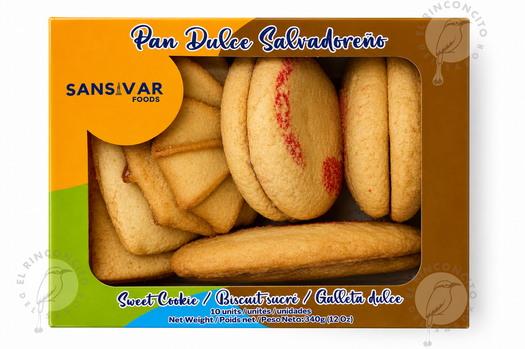 Pan Dulce Salvadoreño Assorted Cookie Box by Sansivar – 2 Pack 10 pcs each