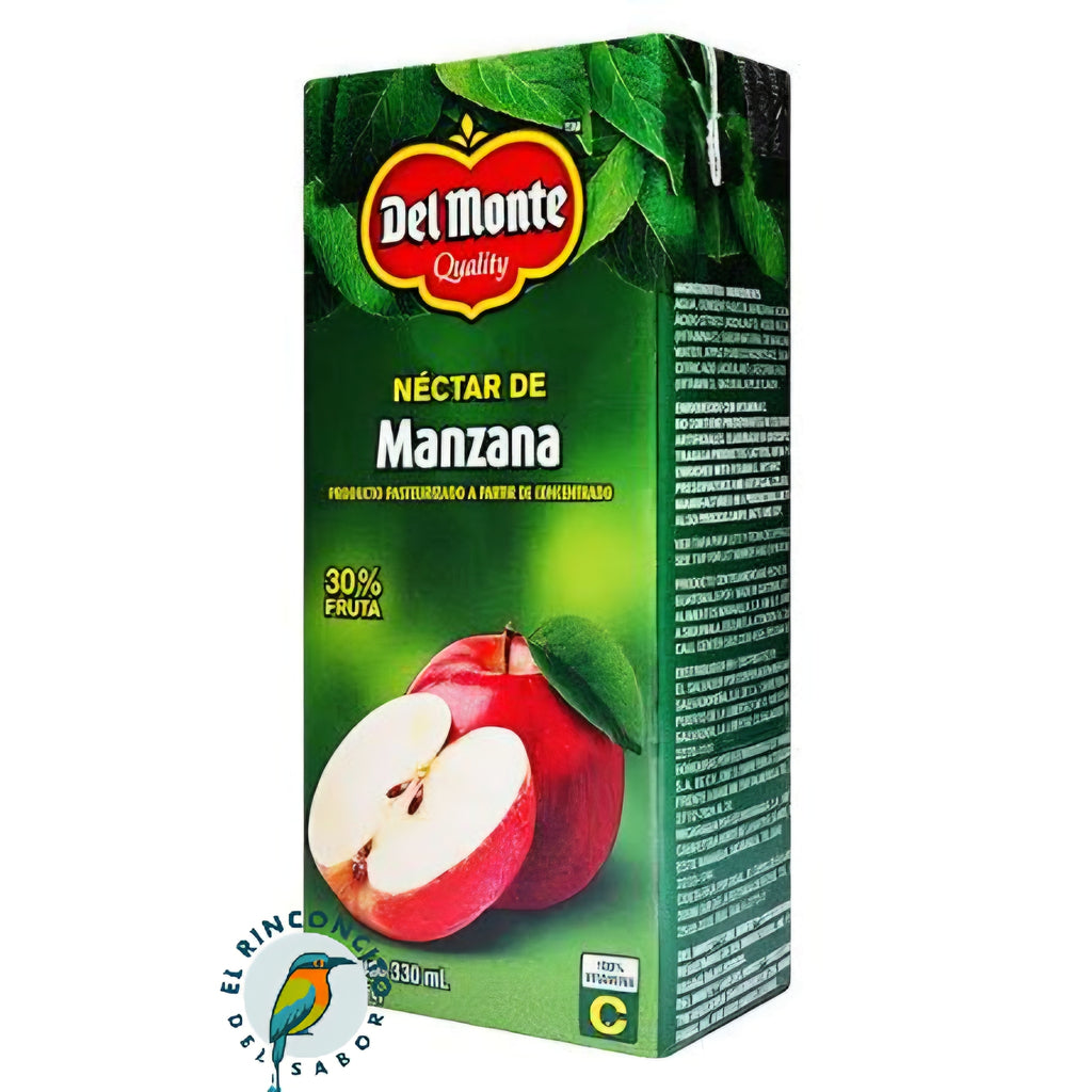 Jugo Del Monte Variety 6 Pack 3 Flavors (Apple x2, Peachx2, and Pearx2) (Manzana x2, Melocotón x2, Pera x2)