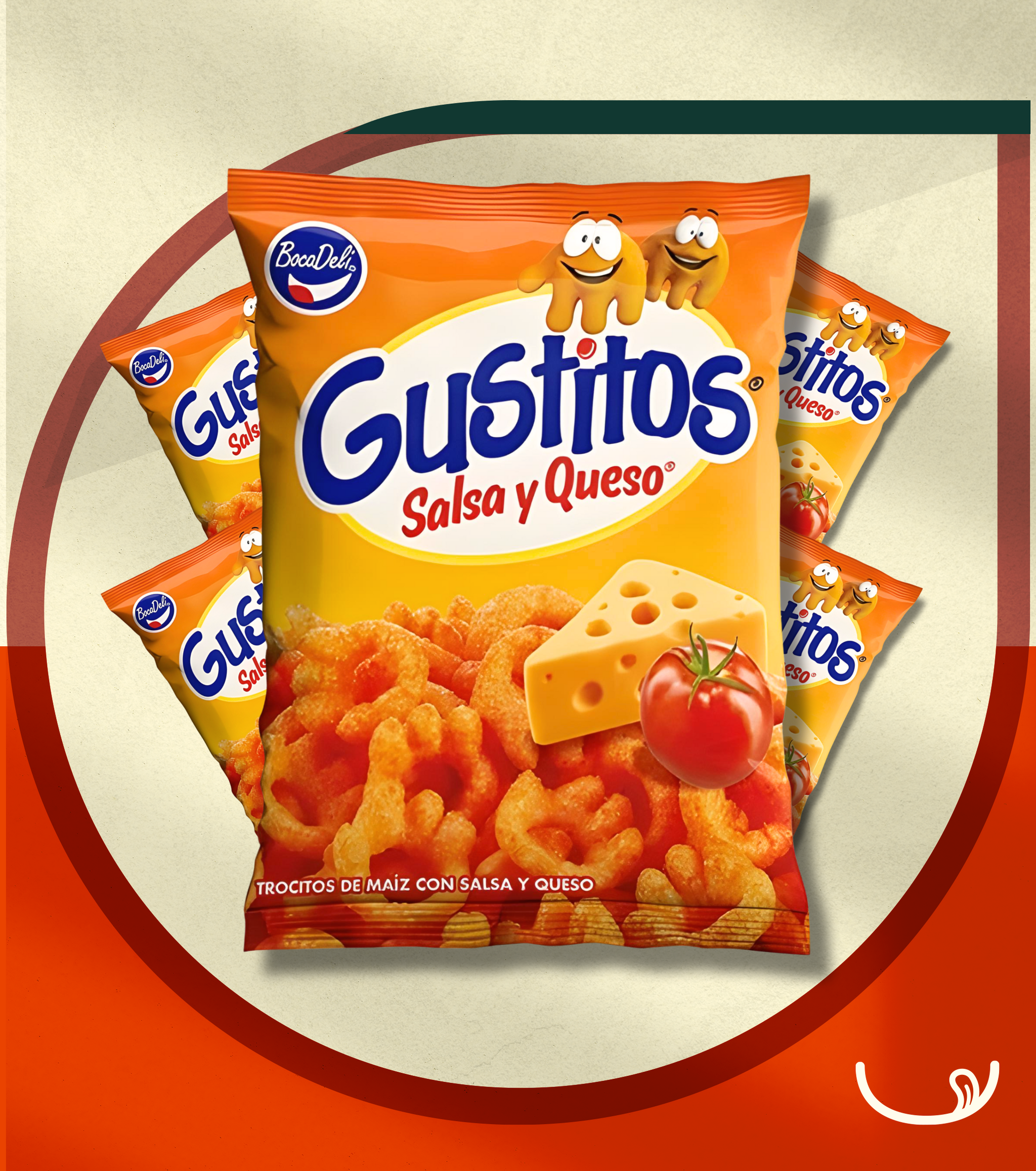Bocadeli Pinata Pack 12units, 4xFrijoli, 3xGustitos, 2xQuesitrix, 3xTrompeta De pizza