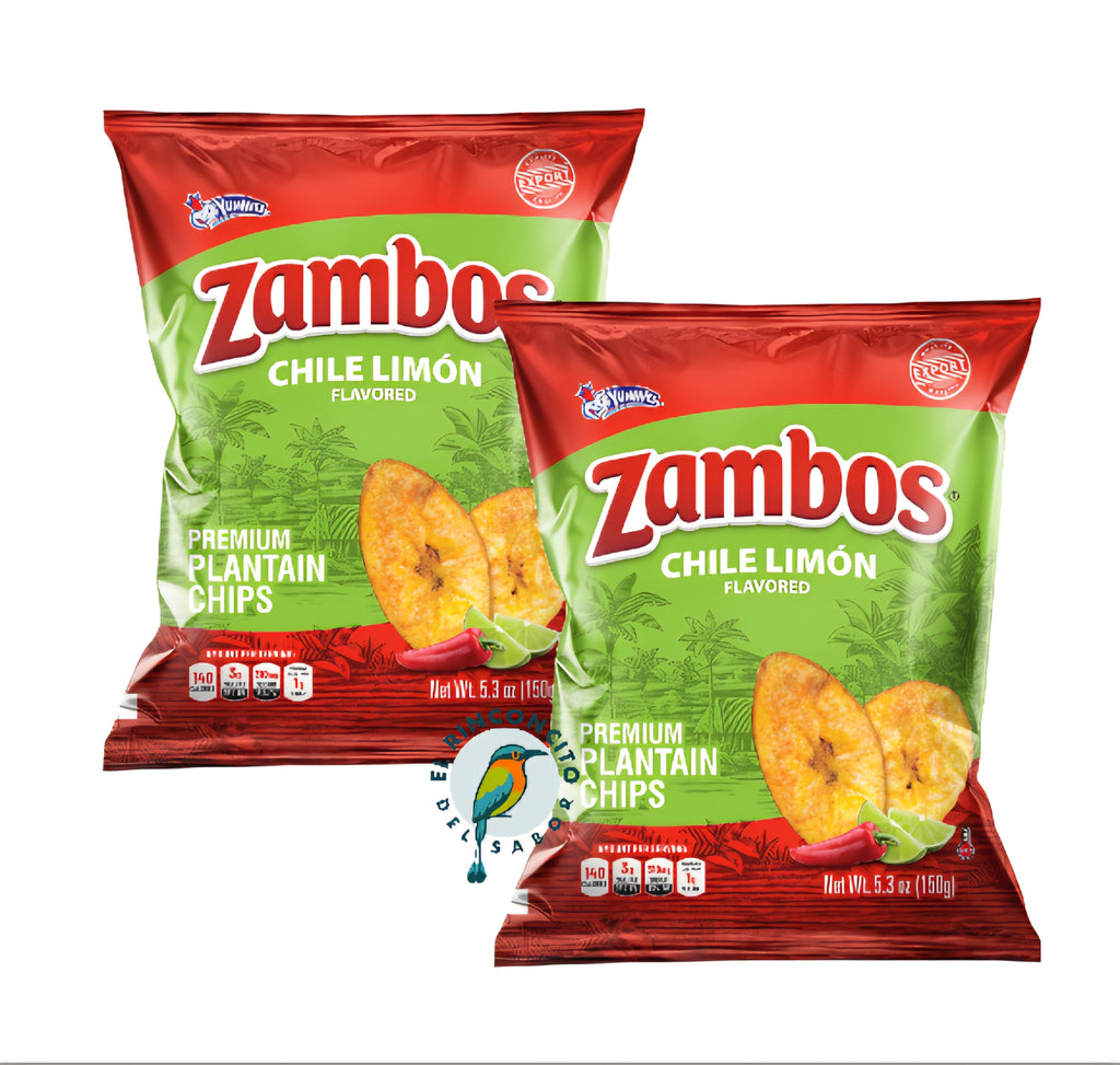 Zambos Platanitos 2 Unidades Variedad | Plantain Chips Mixed Flavor Variety 2 Pack