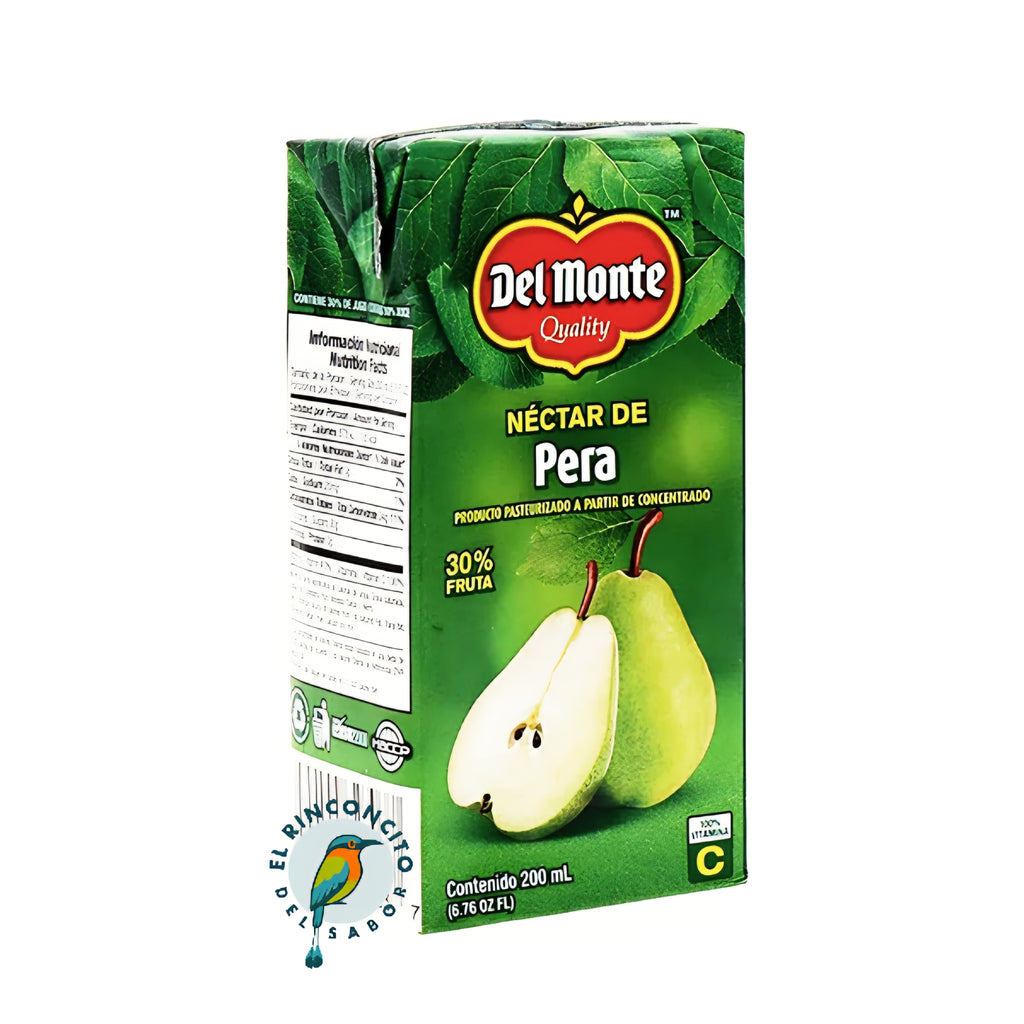 Jugo Del Monte Variety 6 Pack 3 Flavors (Apple x2, Peachx2, and Pearx2) (Manzana x2, Melocotón x2, Pera x2)