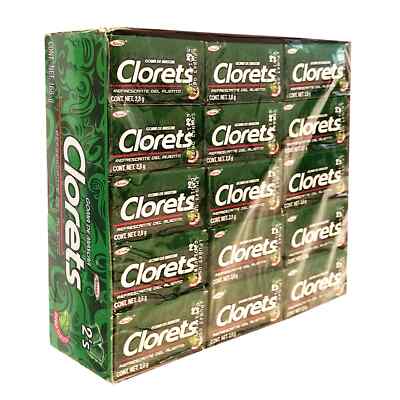 Clorets Cajita de 60 Unidades | Clorets Gum 60 units per Box